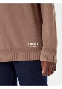 Liu Jo Sport Golf TF5179 MS026 Brązowy Regular Fit. Typ kołnierza: golf. Kolor: brązowy. Materiał: wełna. Styl: sportowy #5