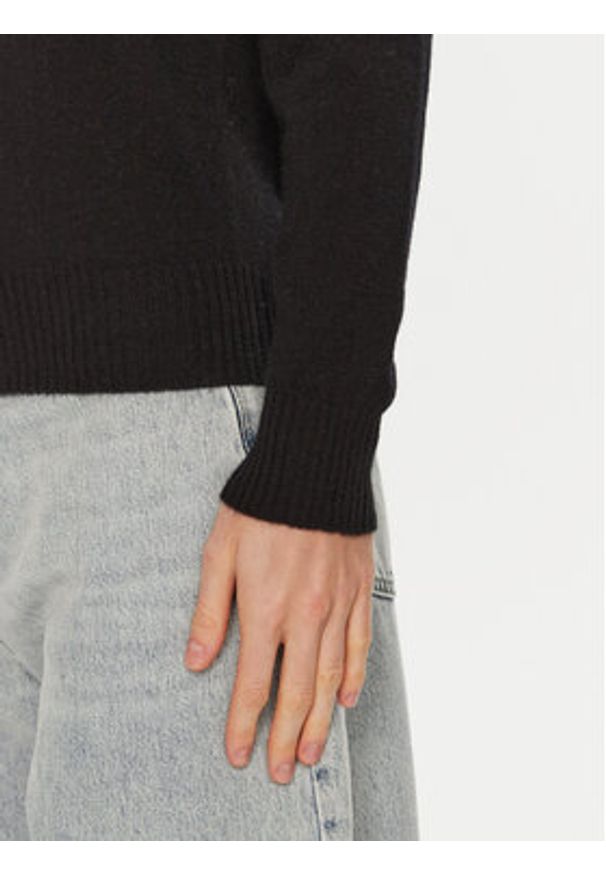 ViCOLO Sweter 22046S Czarny Regular Fit. Kolor: czarny. Materiał: wełna, kaszmir