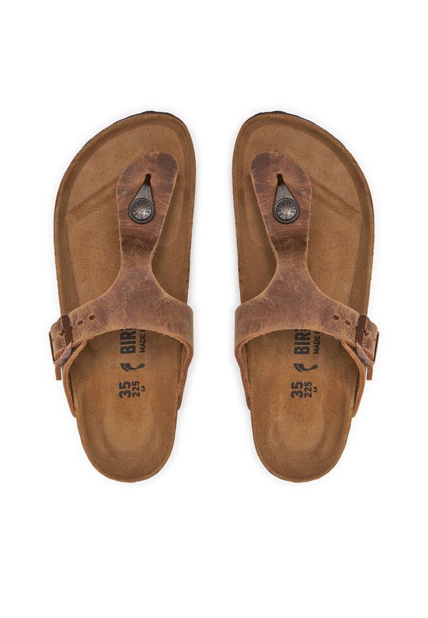 Japonki Birkenstock. Kolor: brązowy