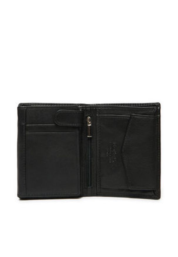 Pierre Cardin Duży Portfel Męski YS603 326 Czarny. Kolor: czarny. Materiał: skóra