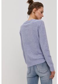 Vero Moda - Sweter. Okazja: na co dzień. Kolor: fioletowy. Materiał: dzianina. Długość rękawa: raglanowy rękaw. Styl: casual #5