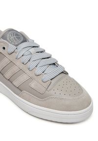 Adidas - adidas Sneakersy Rapid Court Low JR3155 Szary. Kolor: szary. Materiał: zamsz, skóra
