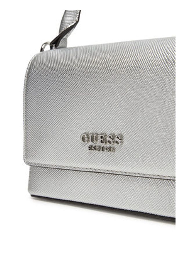 Guess Torebka HWZM96 43200 Srebrny. Kolor: srebrny. Materiał: skórzane
