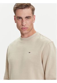 Tommy Jeans Bluza DM0DM20741 Beżowy Regular Fit. Kolor: beżowy. Materiał: bawełna #5