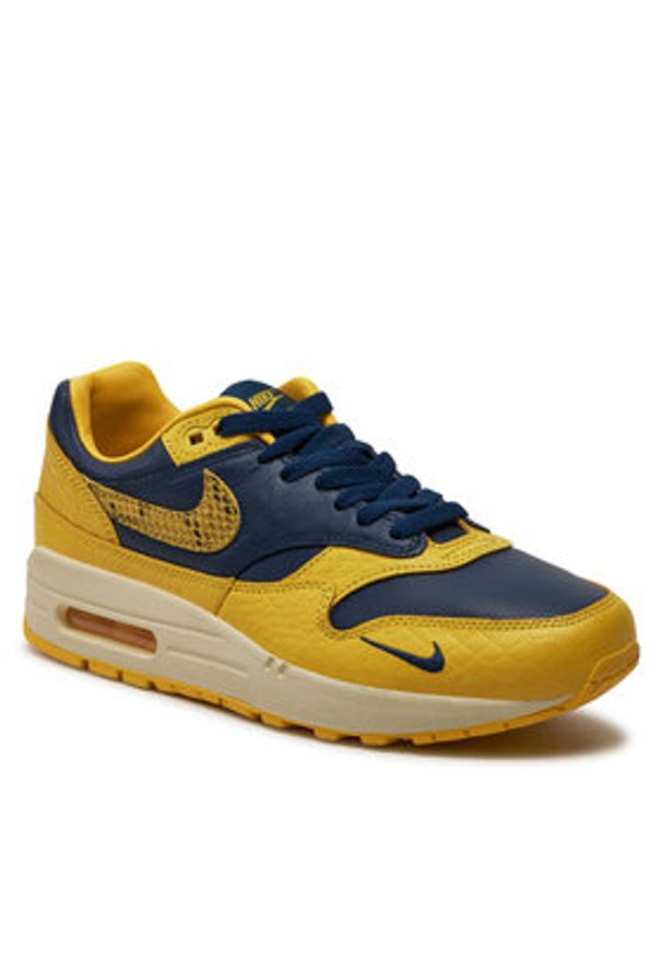 Nike Sneakersy W Air Max 1 Prm FJ5479 410 Żółty. Kolor: żółty. Materiał: skóra. Model: Nike Air Max