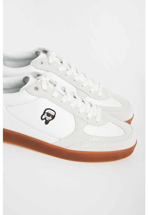 Karl Lagerfeld - Sneakersy męskie skórzane KARL LAGERFELD. Materiał: skóra