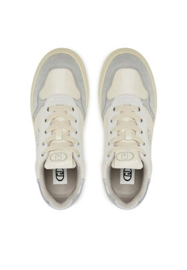 Liu Jo Sneakersy BA5037 PX310 Écru. Materiał: skóra