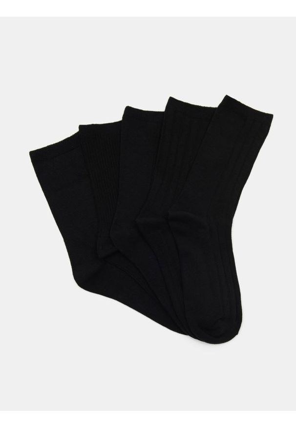 Sinsay - Skarpetki 5 pack - czarny. Kolor: czarny