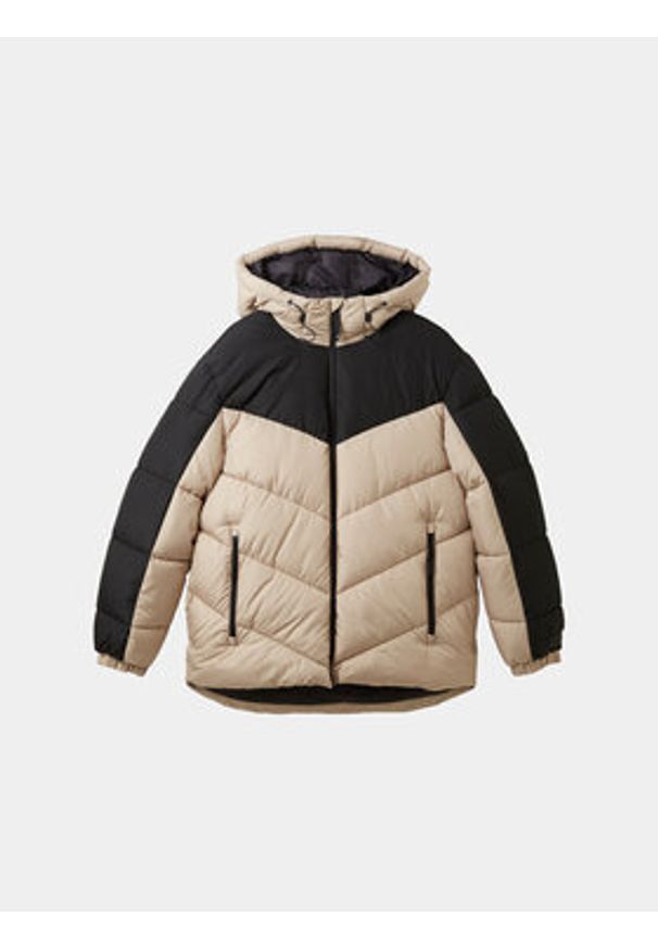 Tom Tailor Denim Kurtka zimowa 1038858 Beżowy Regular Fit. Kolor: beżowy. Materiał: syntetyk. Sezon: zima