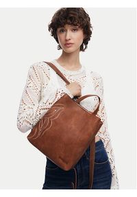 Desigual Plecak Goodall Sumy 25SAKP07 Brązowy. Kolor: brązowy. Materiał: skóra #7