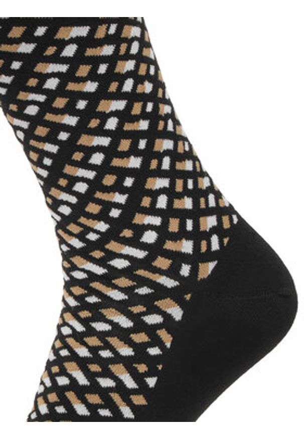 BOSS Skarpety długie 2P RS Monogram CC 50515141 Czarny. Kolor: czarny. Materiał: bawełna