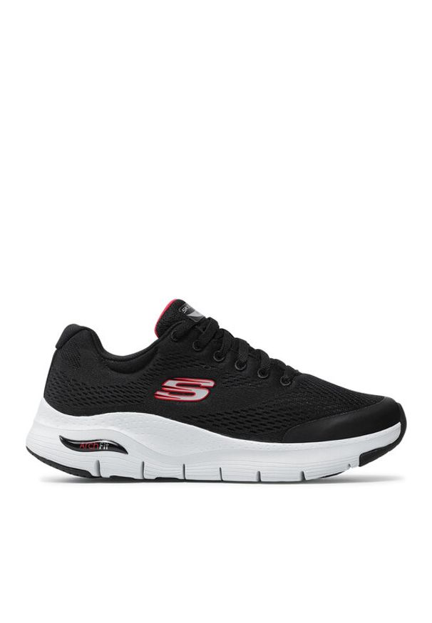 skechers - Skechers Sneakersy Arch Fit 232040/BKRD Czarny. Kolor: czarny. Materiał: materiał