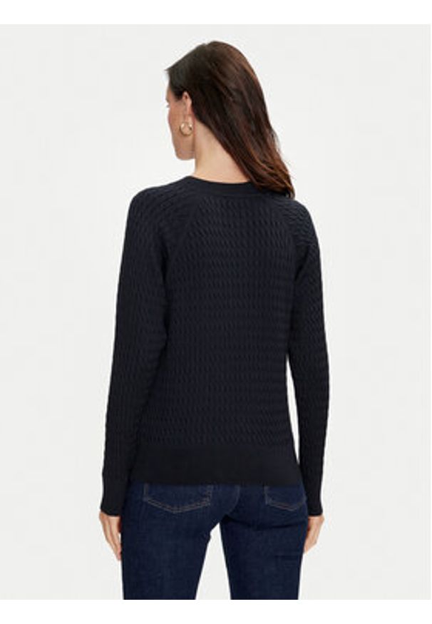 TOMMY HILFIGER - Tommy Hilfiger Sweter WW0WW41142 Granatowy Regular Fit. Kolor: niebieski. Materiał: bawełna