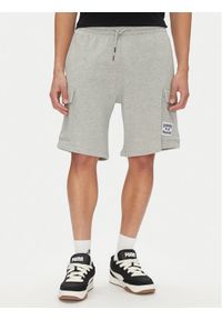DC Szorty sportowe Millenia ADYFB03075 Szary Baggy Fit. Kolor: szary. Materiał: bawełna. Styl: sportowy