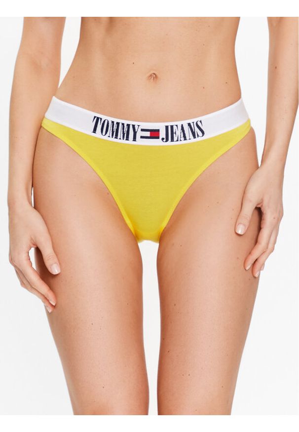 Tommy Jeans Figi klasyczne UW0UW04208 Żółty. Kolor: żółty. Materiał: bawełna
