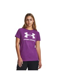 Koszulka damska Under Armour SPORTSTYLE LOGO SS. Kolor: fioletowy