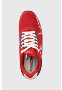 U.S. Polo Assn. sneakersy kolor czerwony. Nosek buta: okrągły. Zapięcie: sznurówki. Kolor: czerwony. Materiał: guma #2