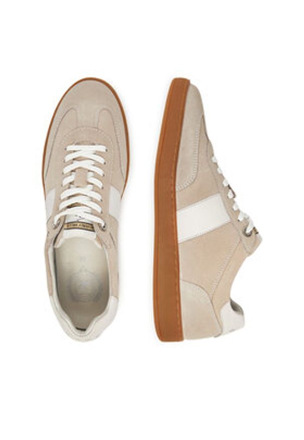 Beverly Hills Polo Club Sneakersy WI44-VOUN-01 Beżowy. Kolor: beżowy. Materiał: skóra, zamsz