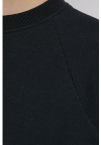 Vero Moda bluza damska kolor czarny gładka. Kolor: czarny. Materiał: materiał, dzianina. Długość rękawa: raglanowy rękaw. Wzór: gładki