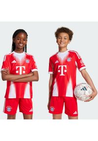 Adidas - Koszulka FC Bayern 25/26 Home Kids. Kolor: czerwony. Sport: piłka nożna