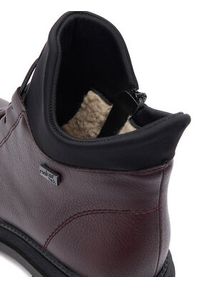 Rieker Trzewiki Y3163-35 Bordowy. Kolor: czerwony. Materiał: skóra, materiał #4