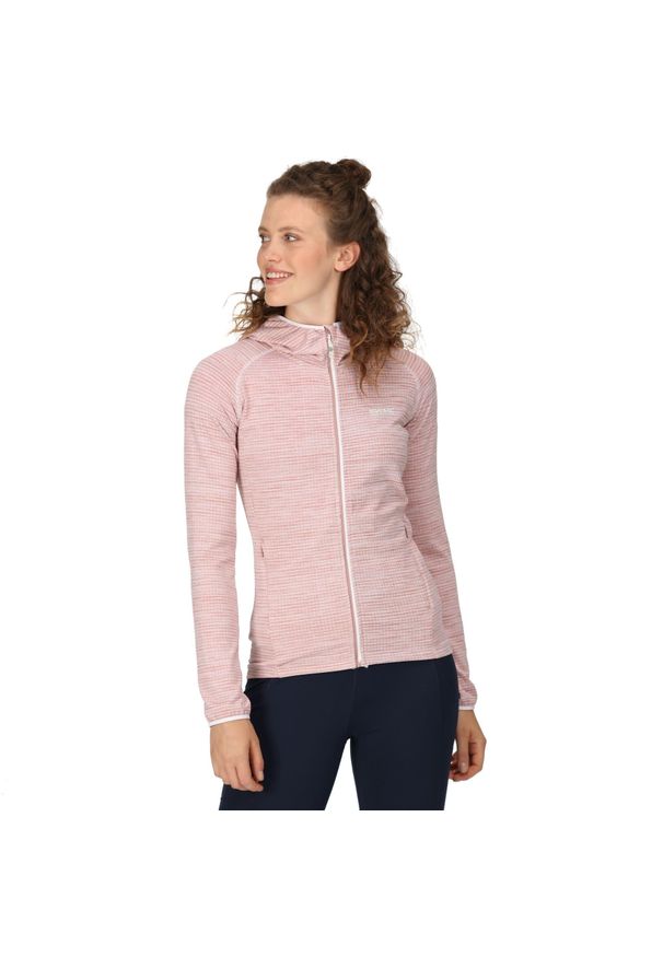 Regatta - Bluza damska Yonder Hoody. Typ kołnierza: kaptur. Kolor: różowy. Materiał: poliester, elastan. Styl: sportowy. Sport: turystyka piesza