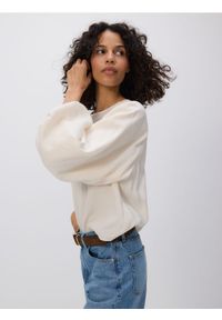 Reserved - Bluzka z modalu - złamana biel #1