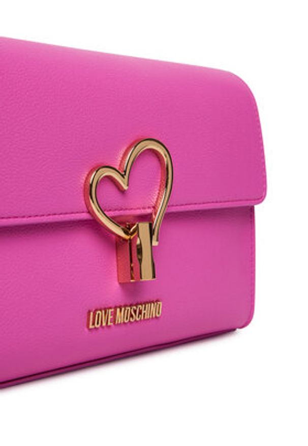 Love Moschino - LOVE MOSCHINO Torebka JC4327PP1OLQ0604 Różowy. Kolor: różowy. Materiał: skórzane