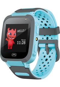 Smartwatch MaxLife MXKW-310 Czarno-niebieski (OEM0300480). Rodzaj zegarka: smartwatch. Kolor: czarny, wielokolorowy, niebieski