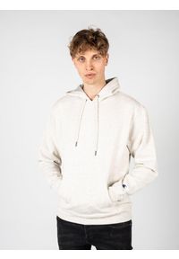 Champion - Bluza trekking męska Hoodie. Kolor: szary. Materiał: poliester, bawełna. Sport: turystyka piesza