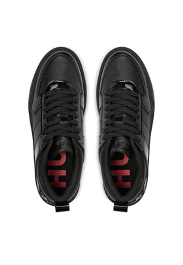 Hugo Sneakersy Lyssa 50529803 Czarny. Kolor: czarny. Materiał: skóra