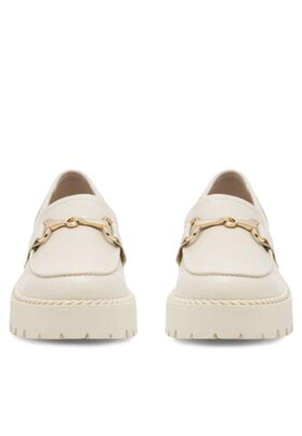 DeeZee Loafersy GIA H3302D-3 Écru. Materiał: skóra