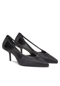 Max Mara Szpilki Strawpump 2514521312600 Czarny. Kolor: czarny. Materiał: materiał. Obcas: na szpilce