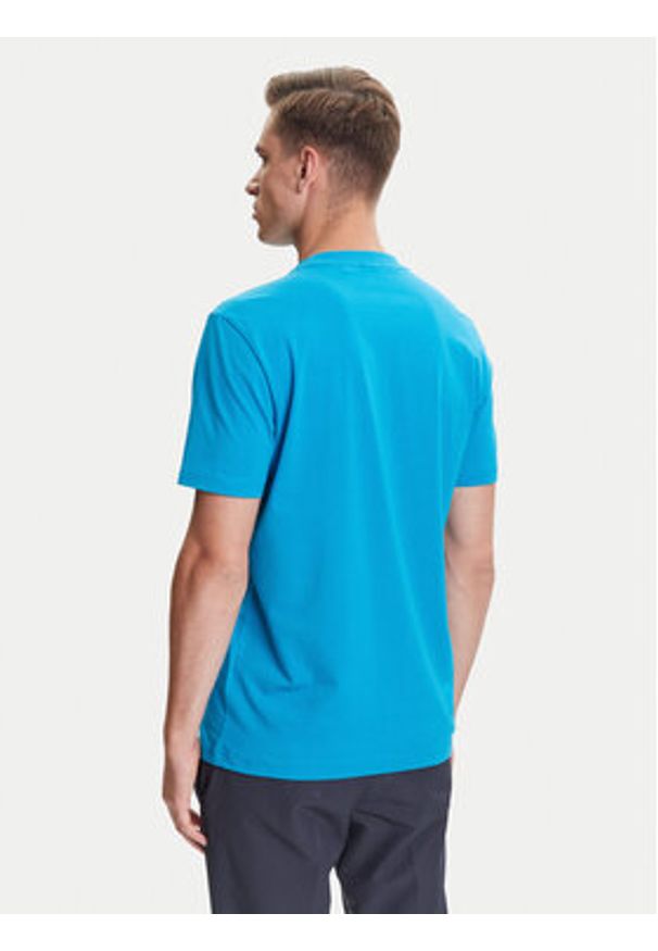 BOSS T-Shirt 50506373 Turkusowy Regular Fit. Kolor: turkusowy. Materiał: bawełna