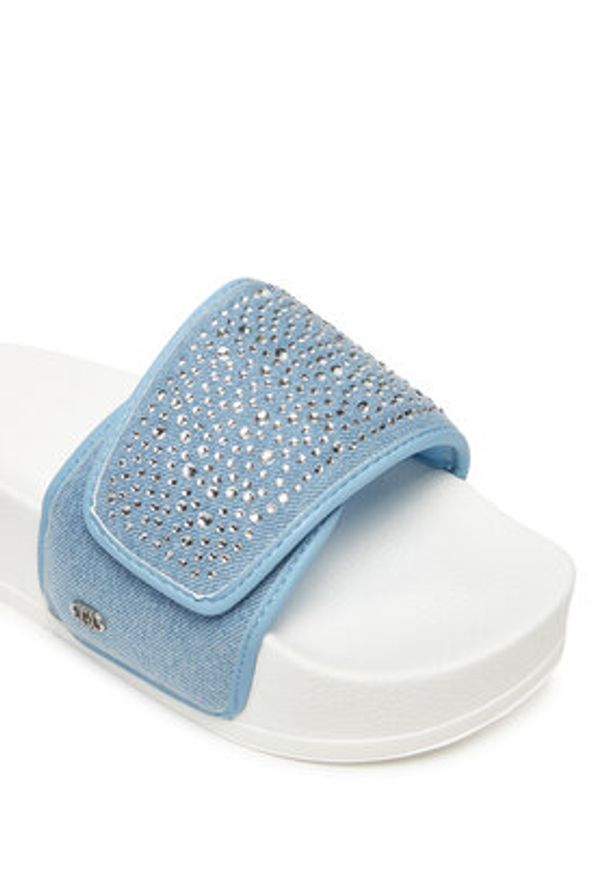 Liu Jo Klapki Mykonos 04 BA5099 TX474 Niebieski. Kolor: niebieski. Materiał: materiał