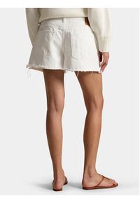 Polo Ralph Lauren Szorty jeansowe 211A12972001 Biały Straight Fit. Kolor: biały. Materiał: bawełna #6