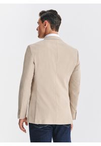 Pako Lorente - PAKO LORENTE – Beżowa marynarka męska. Kolor: szary, brązowy, beżowy. Materiał: wiskoza, poliester, elastan. Sezon: jesień #10