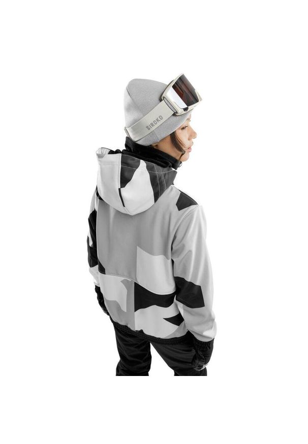 SIROKO - Kurtka snowboardowa damska W1-W Tibet. Kolor: wielokolorowy, czarny, szary. Materiał: materiał, softshell. Sport: snowboard