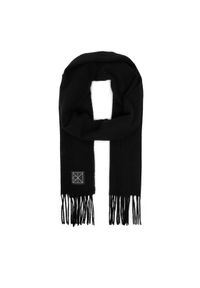 Calvin Klein Szalik Emblem LV04D8015G Czarny. Kolor: czarny. Materiał: kaszmir #1