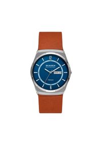 Skagen Zegarek Melbye Titanium SKW6906 Brązowy. Kolor: brązowy. Materiał: skóra #1