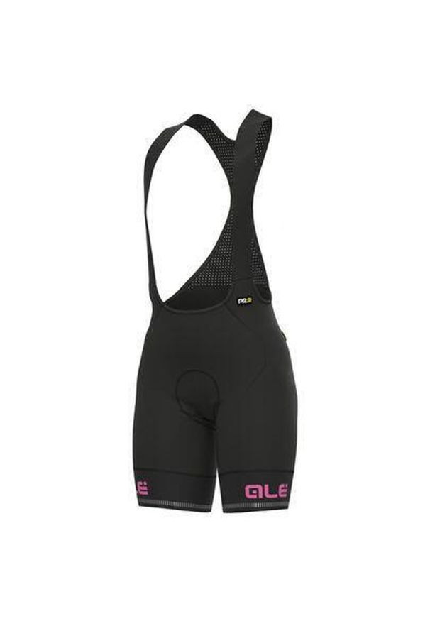 ALÉ CYCLING - Spodenki rowerowe damskie Alé Sella Plus bibshorts. Kolor: wielokolorowy, czarny, czerwony. Sport: kolarstwo