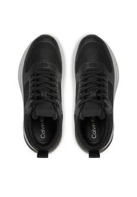 Calvin Klein Sneakersy Lace Up Runner - Caged HW0HW01996 Czarny. Kolor: czarny. Materiał: materiał