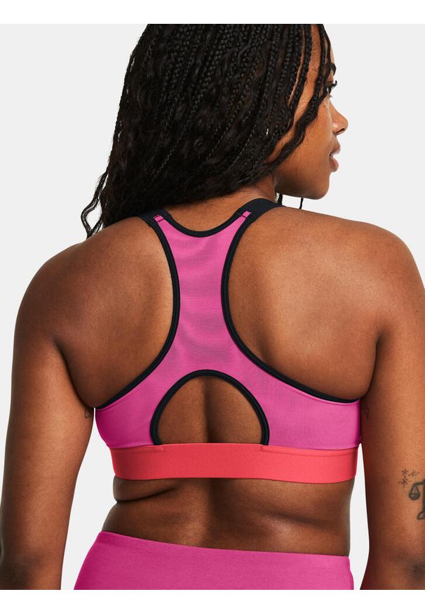 Biustonosz fitness Under Armour HG Armour High. Kolor: różowy. Sport: fitness