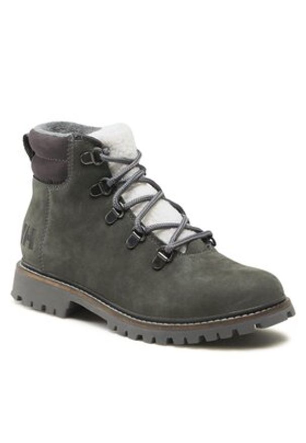 Helly Hansen Trapery Iselle 11744_609 Khaki. Kolor: brązowy. Materiał: nubuk, skóra