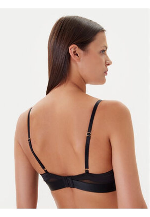 Hunkemöller Biustonosz z fiszbiną Colette 301142 Czarny. Kolor: czarny. Materiał: syntetyk