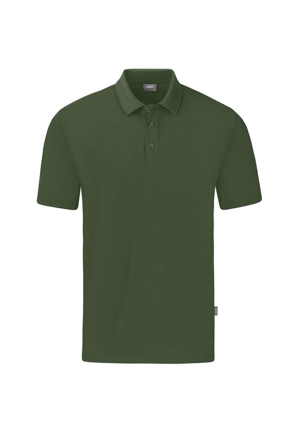 Polo Jako Organic Stretch. Typ kołnierza: polo. Kolor: zielony. Sport: piłka nożna