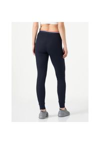 Legginsy do biegania damskie Odlo Base Layers. Kolor: niebieski. Materiał: poliester. Sezon: zima. Sport: narciarstwo