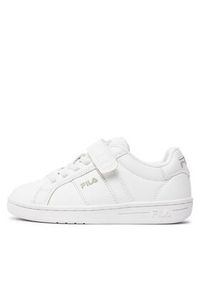 Fila Sneakersy Crosscourt Line Velcro Kids FFK0184 Biały. Kolor: biały. Materiał: skóra