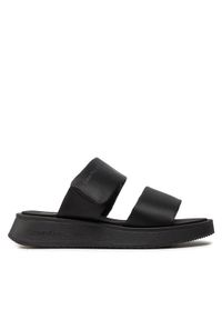 Calvin Klein Jeans Klapki Slide Double Strap Sandal Dc YW0YW01355 Czarny. Kolor: czarny. Materiał: materiał