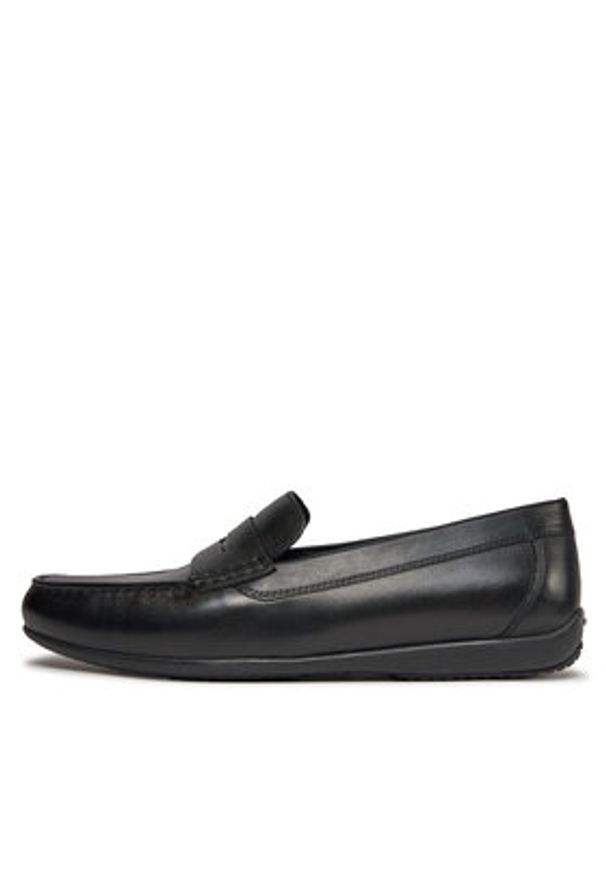 Geox Mokasyny U Ascanio U450WC 00043 C9999 Czarny. Kolor: czarny. Materiał: skóra